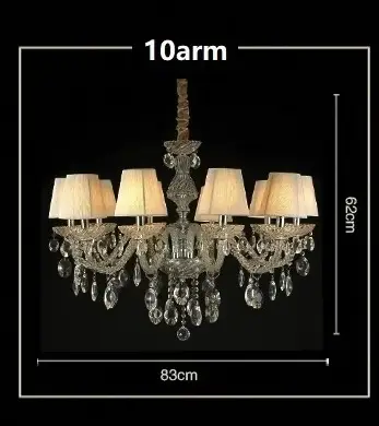 10 arms chandelier