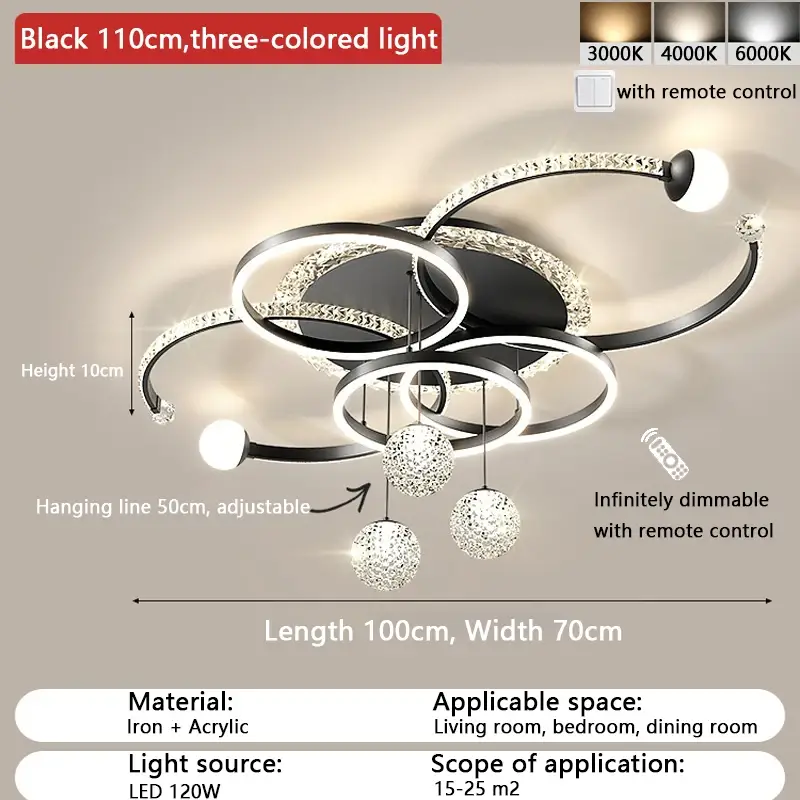 Black 110cm(120W)