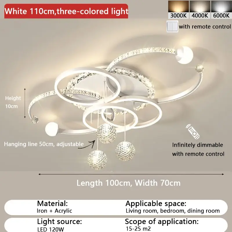 White 110cm(120W)