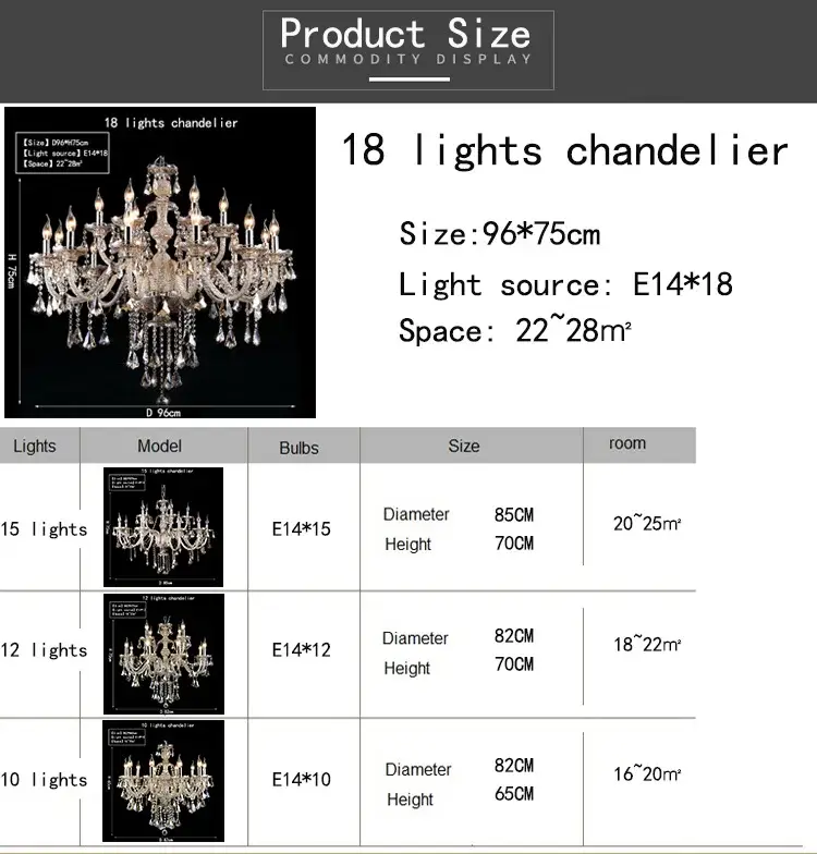 Cognac Crystal Chandelier Lighting