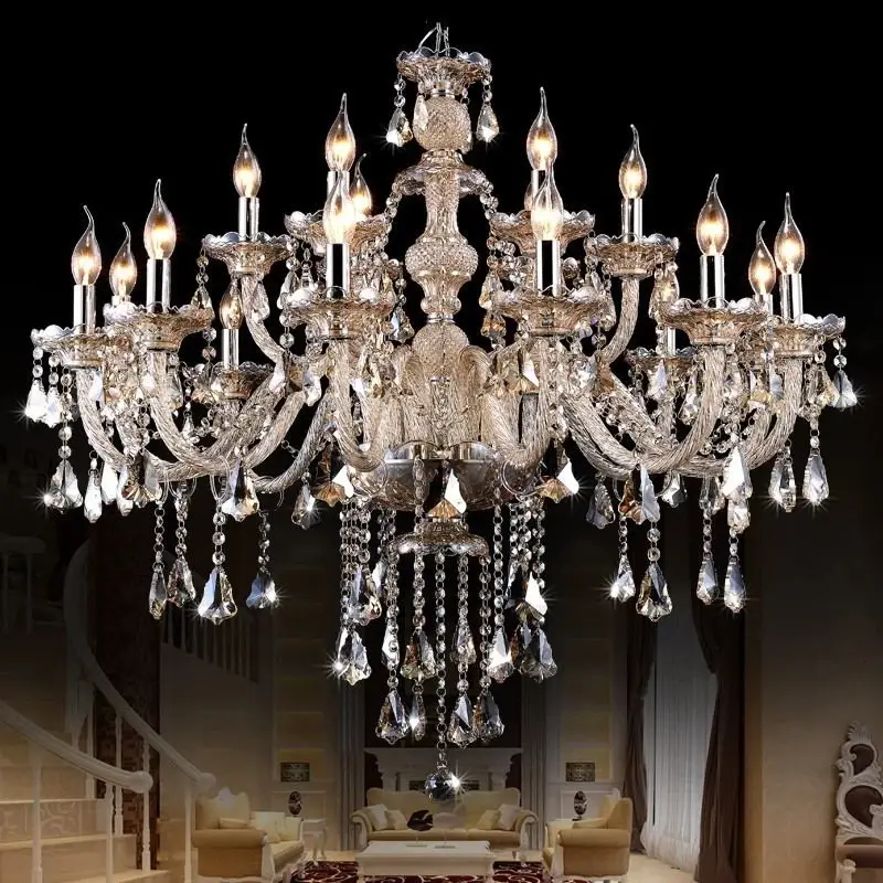 Cognac Crystal Chandelier Lighting