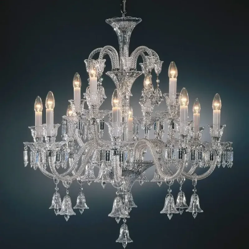 Black Crystal Chandelier Lighting Fixture