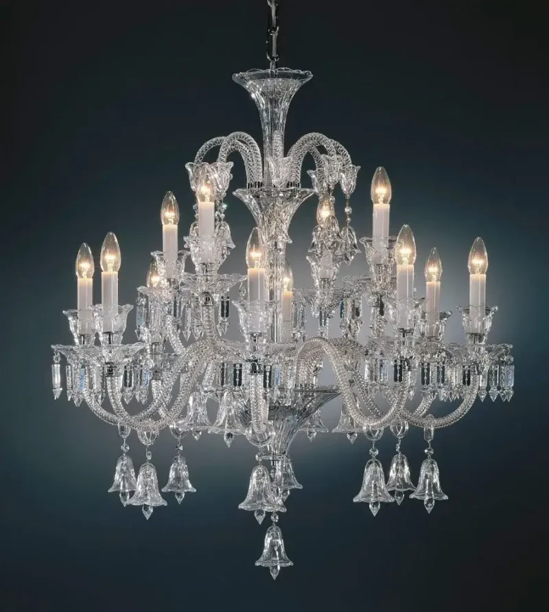 Black Crystal Chandelier Lighting Fixture