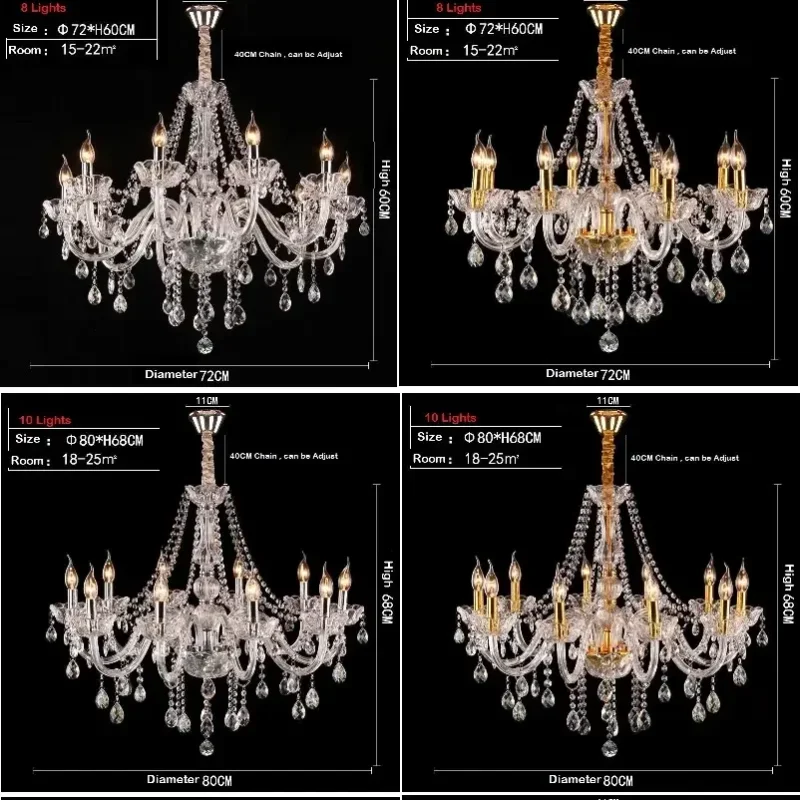 K9 Crystal Chandelier Pendant Light