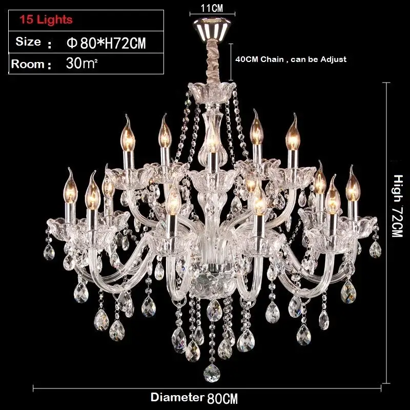 15 Lights Chandelier