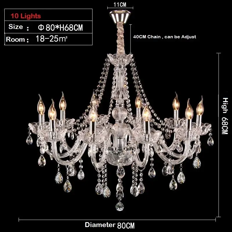 10 Lights chandelier