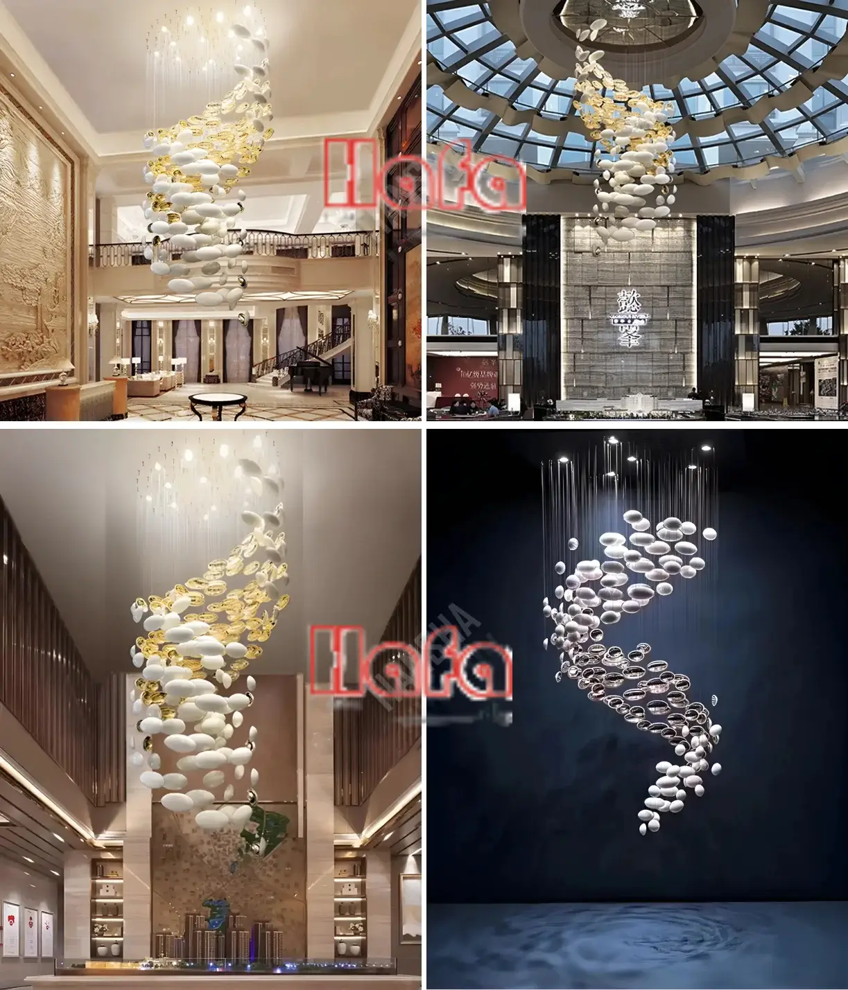 Golden Dragon Egg Chandelier Pendant ceiling light custom lighting manufacturers china