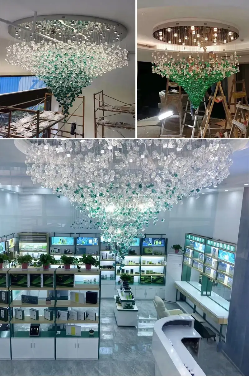 Glass Project Lighting hotel customized 