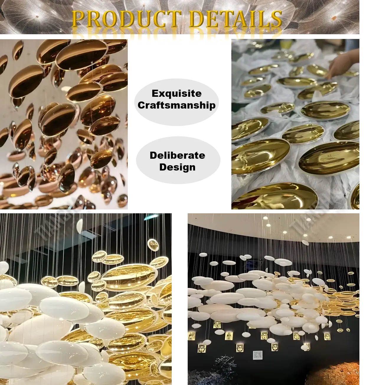 Golden Dragon Egg Chandelier Pendant ceiling light custom lighting manufacturers china