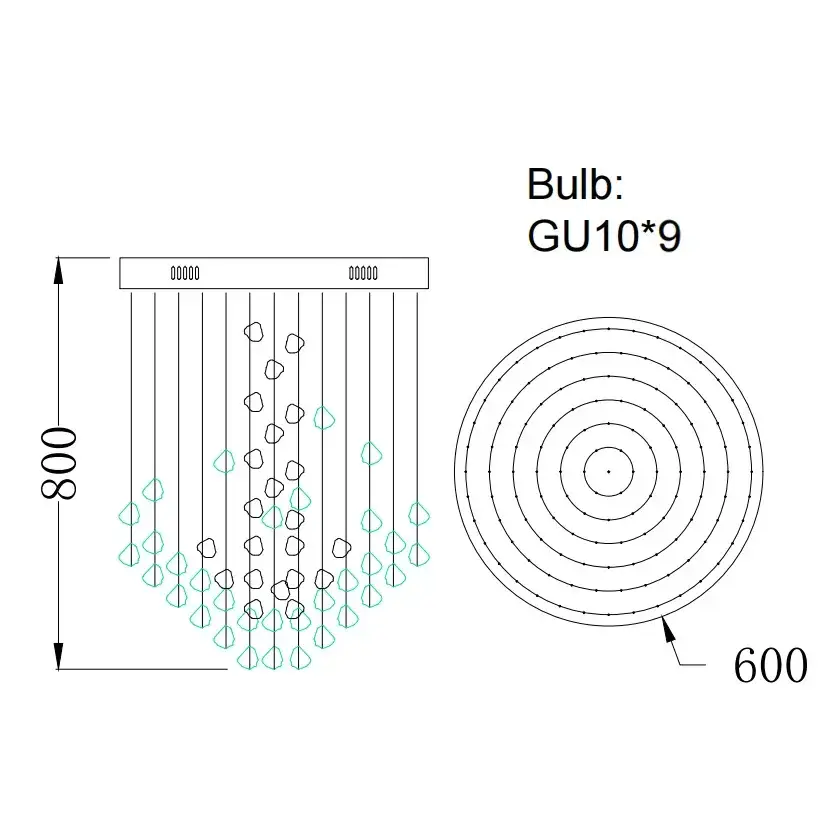 Dia60xH80cm