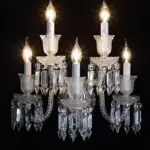 French Candle K9 Crystal Wall Lamp