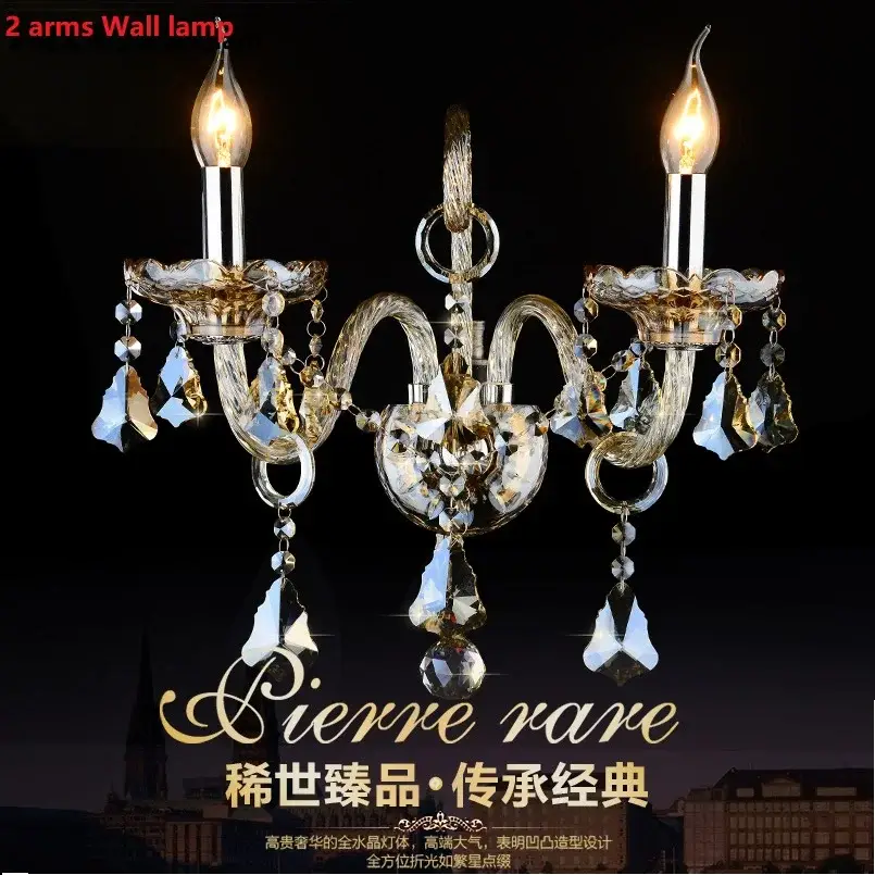 Cognac Crystal Chandelier Modern