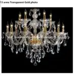 Cognac Crystal Chandelier Modern