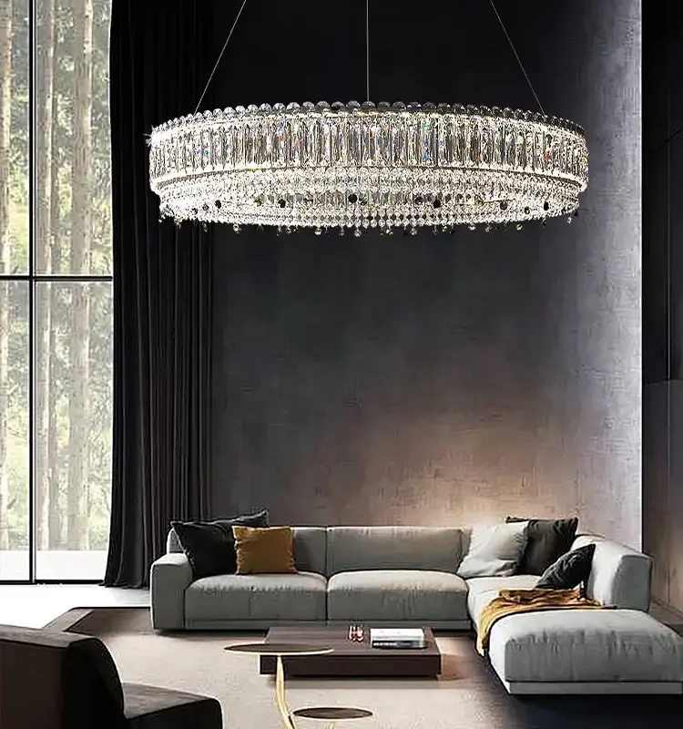 Home Decor Modern Chandeliers Chrome Gold Hanging Lamps