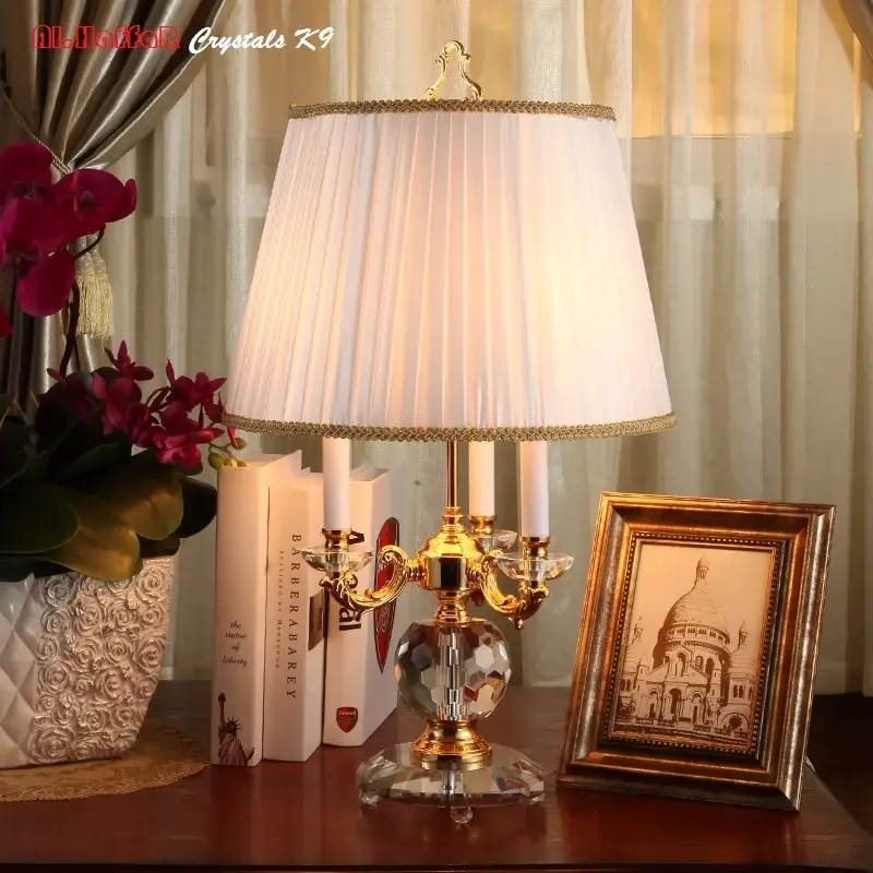 Crystal Table Bedside Lamp