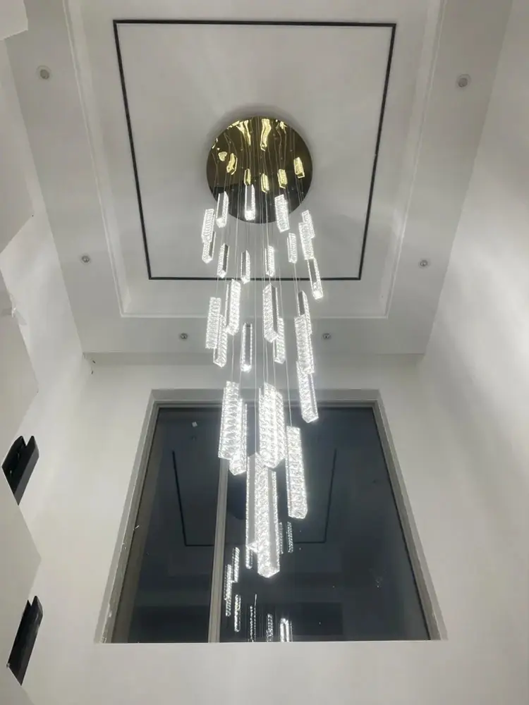 Crystal Chandeliers Wholesale direct factory stairway pendant light 