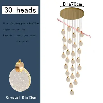 30 heads