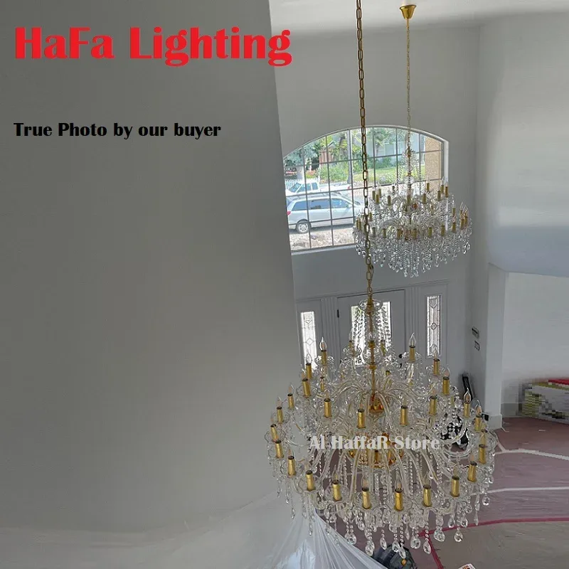 36 Lights Crystal Chandelier Lighting Diameter 120cm