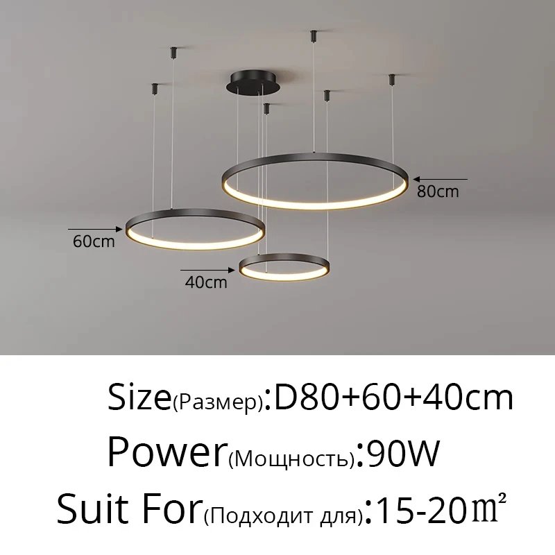 Black 40 60 80cm
