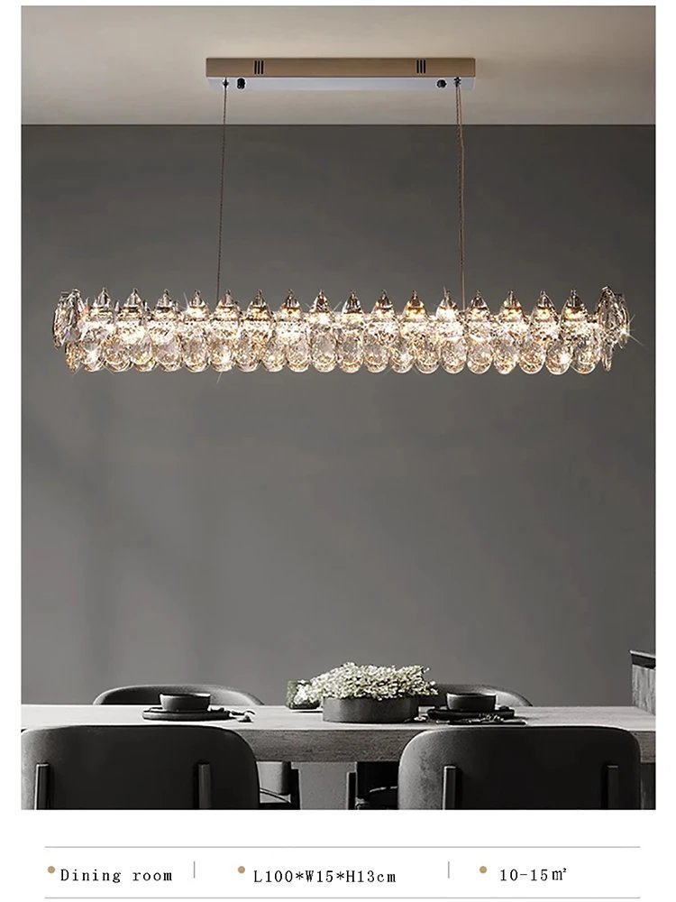 Luxury Stainless Steel K9 Crystal Ceiling Chandelier Modern Home Decor Led Cristal Lamps for Living Room Bedroom 110-240v