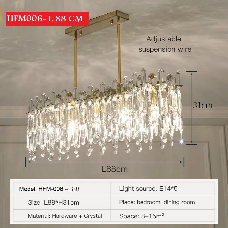 Gold Oval L 88 cm