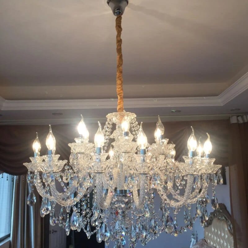 Luxury K9 Modern Crystal Chandelier AC110V/220V Home Decoration Lighting Fixture for Living Room