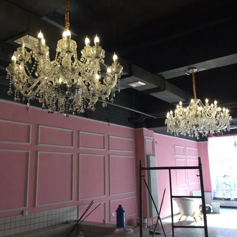 Luxury K9 Modern Crystal Chandelier AC110V/220V Home Decoration Lighting Fixture for Living Room