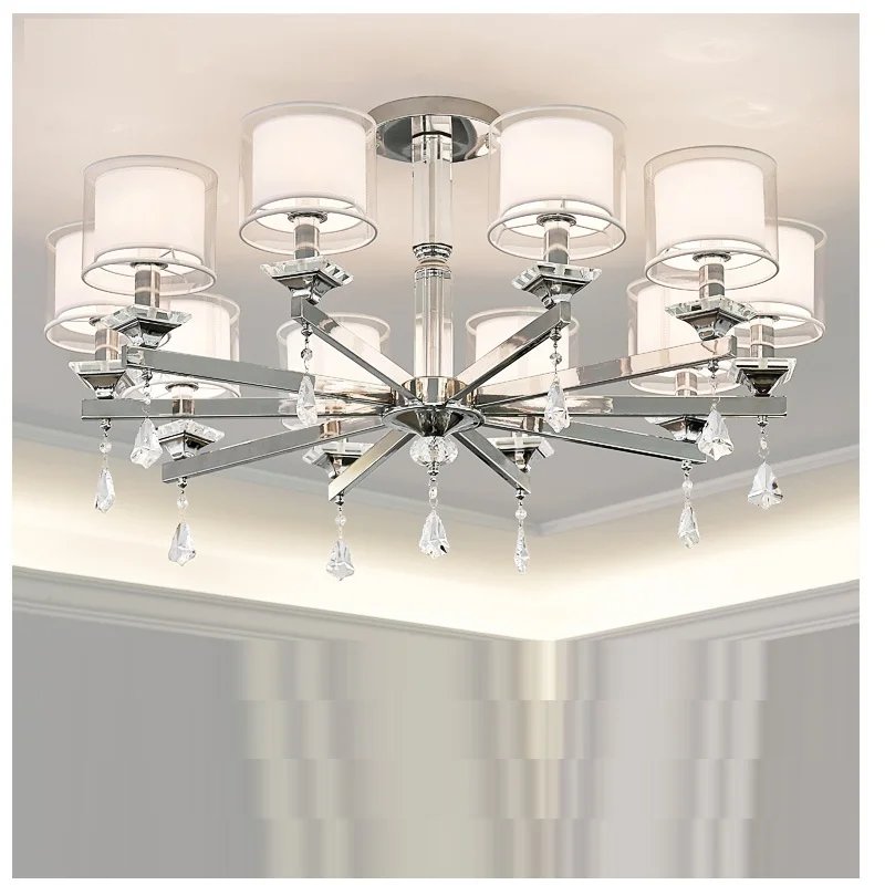 LED Ceiling Modern Chrome Chandelier Lighting