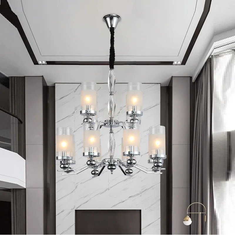 Chrome Nickel Chandelier For Living Room Bedroom Kitchen 110v/220v