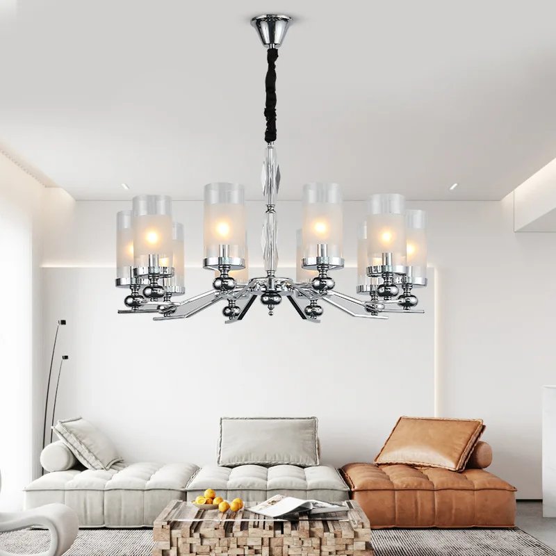 Chrome Nickel Chandelier For Living Room Bedroom Kitchen 110v/220v