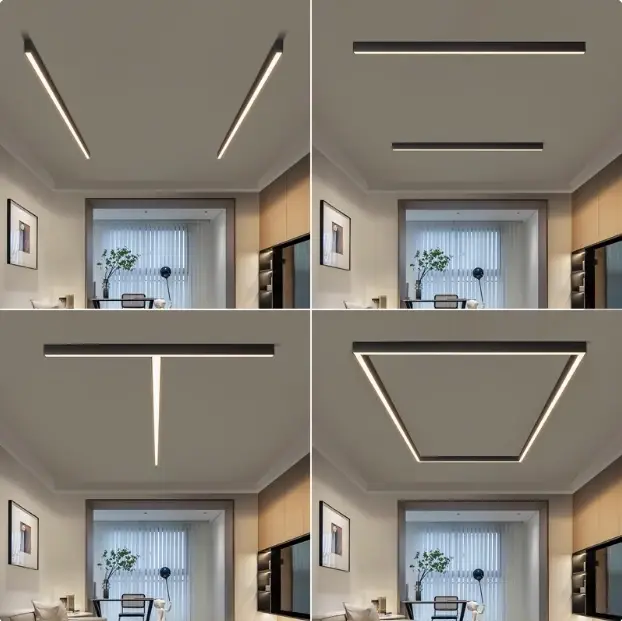 Modern Long Strip Ceiling Light Surface Mounted