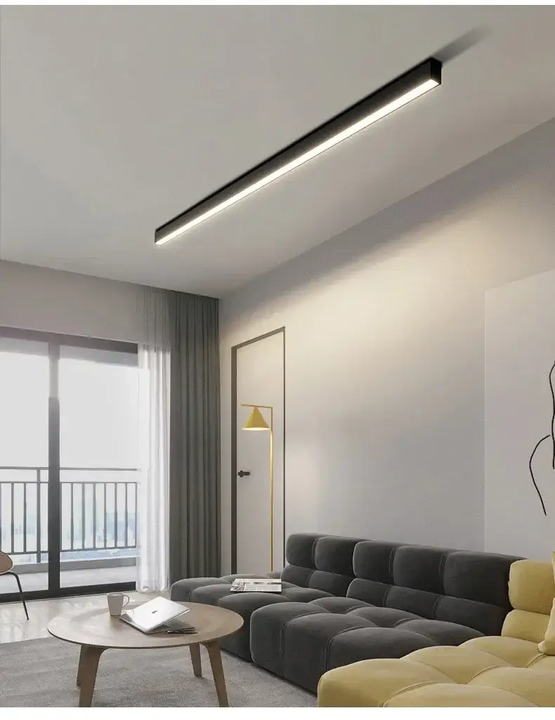 Modern Long Strip Ceiling Light Surface Mounted
