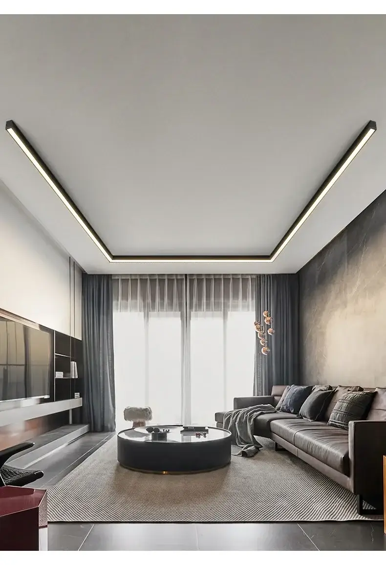 Modern Long Strip Ceiling Light Surface Mounted