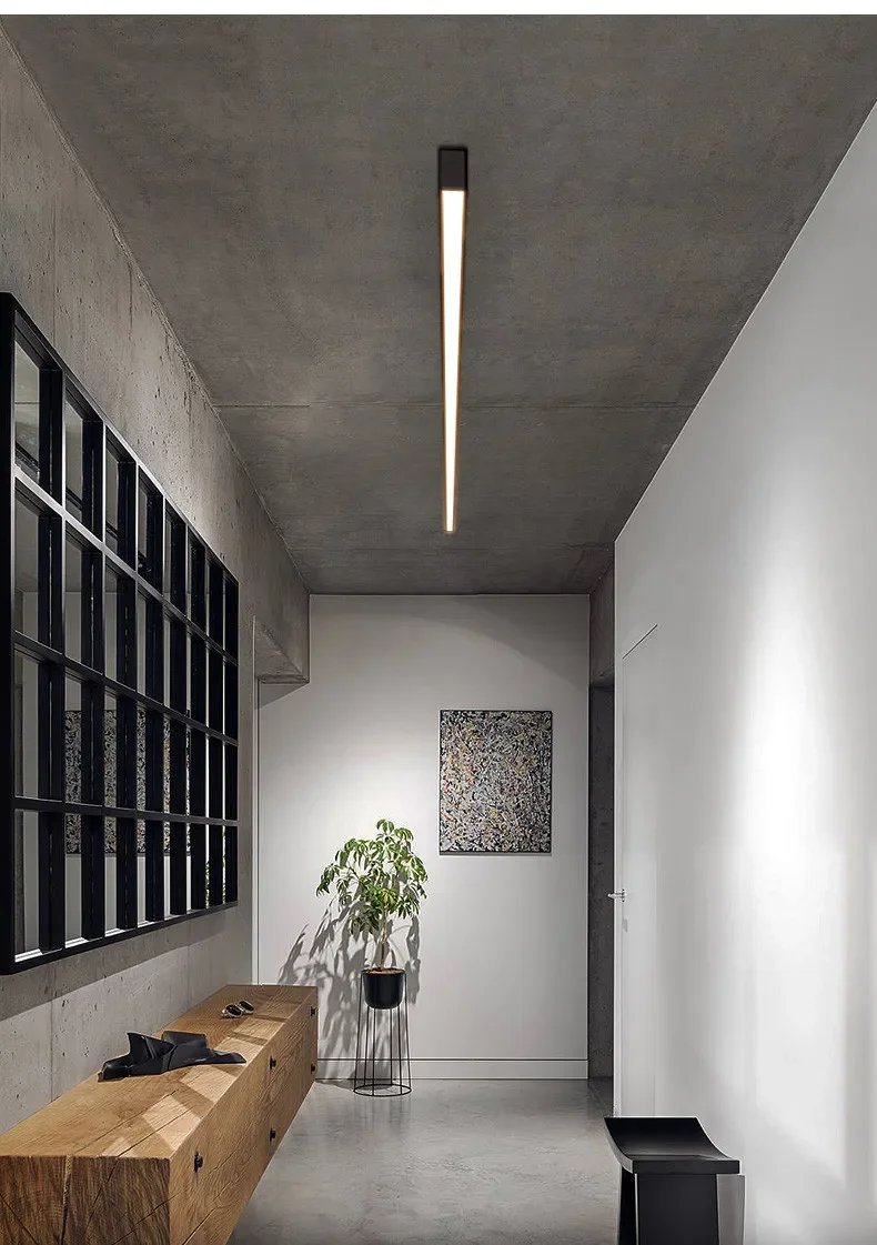 Modern Long Strip Ceiling Light Surface Mounted