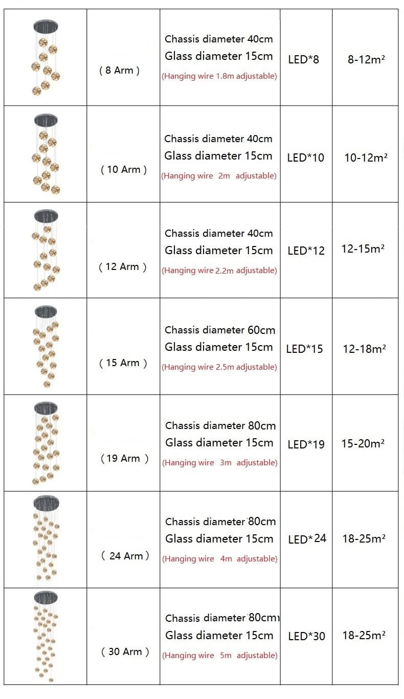 Raindrop Floating Pendant Light Modern Hanging In stairwell