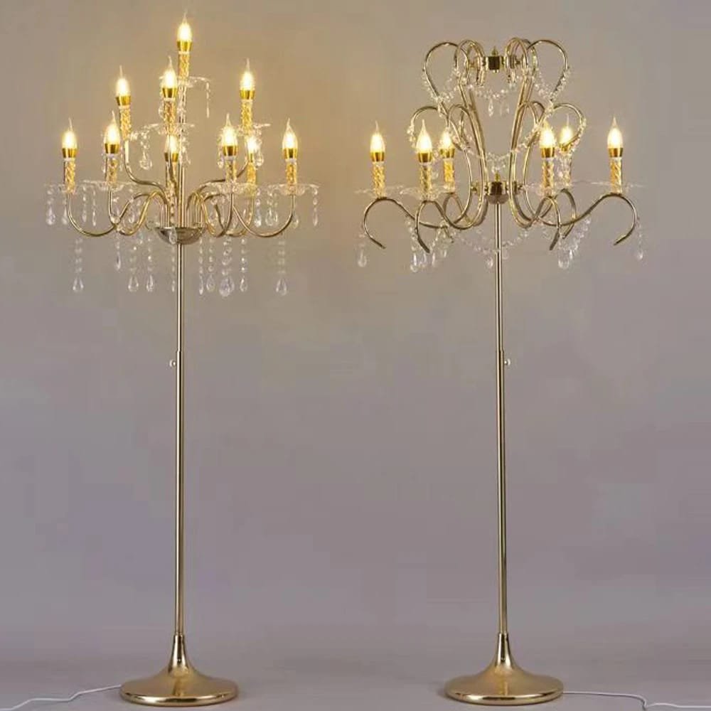 Wedding Crystal Floor Lamp Party Decoration