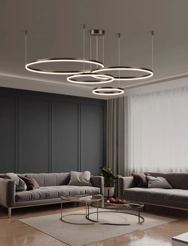 Ring LED Pendant Chandelier Lamp Hanging Indoor Lighting Ring LED Pendant Chandelier Lamp Hanging Indoor Lighting