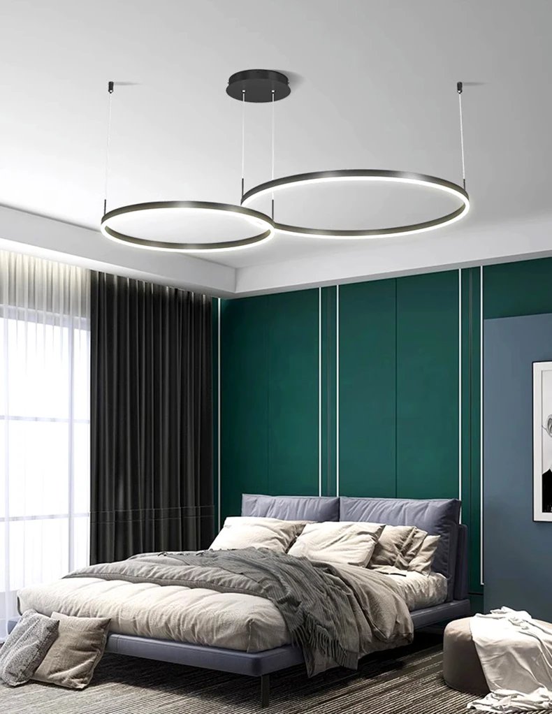 Ring LED Pendant Chandelier Lamp Hanging Indoor Lighting Ring LED Pendant Chandelier Lamp Hanging Indoor Lighting