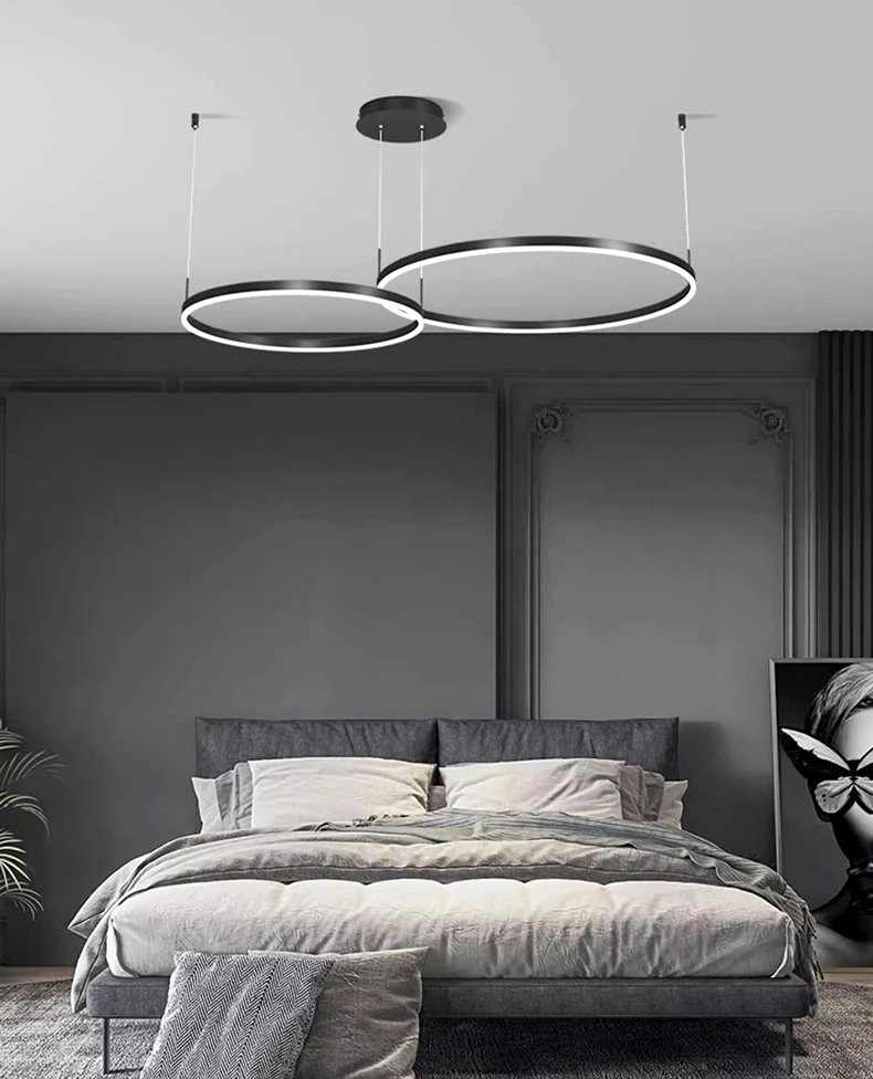 Ring LED Pendant Chandelier Lamp Hanging Indoor Lighting Ring LED Pendant Chandelier Lamp Hanging Indoor Lighting