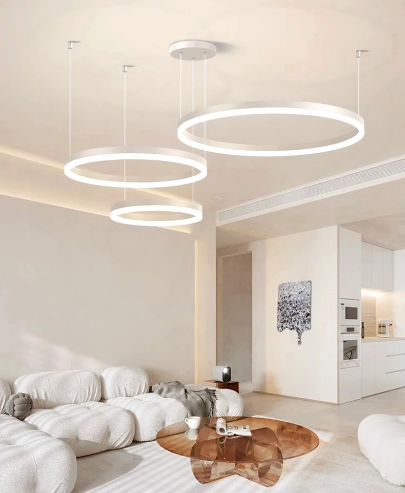 Ring LED Pendant Chandelier Lamp Hanging Indoor Lighting Ring LED Pendant Chandelier Lamp Hanging Indoor Lighting