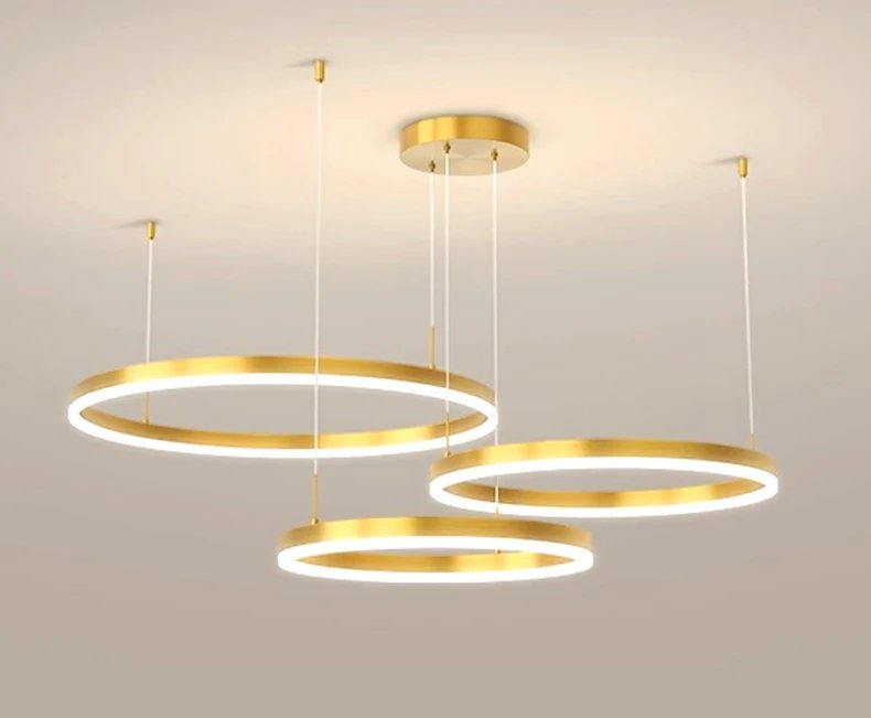 Ring LED Pendant Chandelier Lamp Hanging Indoor Lighting Hanging Indoor Lighting