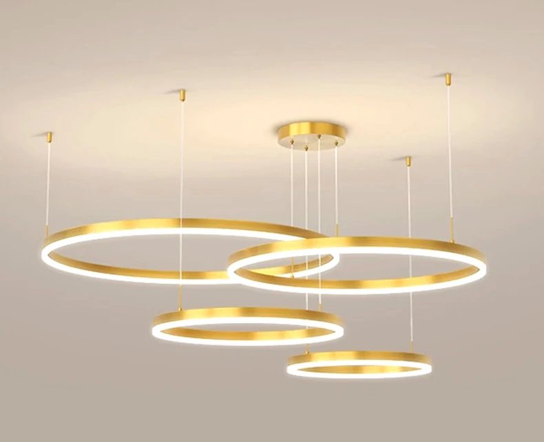 Ring LED Pendant Chandelier Lamp Hanging Indoor Lighting Hanging Indoor Lighting