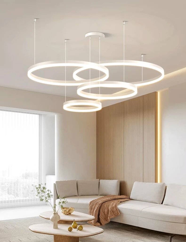 Ring LED Pendant Chandelier Lamp Hanging Indoor Lighting Ring LED Pendant Chandelier Lamp Hanging Indoor Lighting