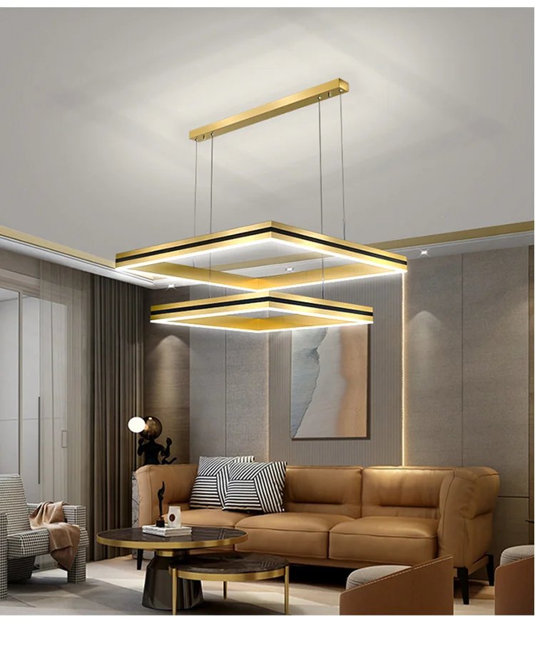 Modern Square LED Ceiling Chandelier Pendent Lamp Living room Dining Room Modern Square LED Ceiling Chandelier Pendent Lamp Living room Dining Room