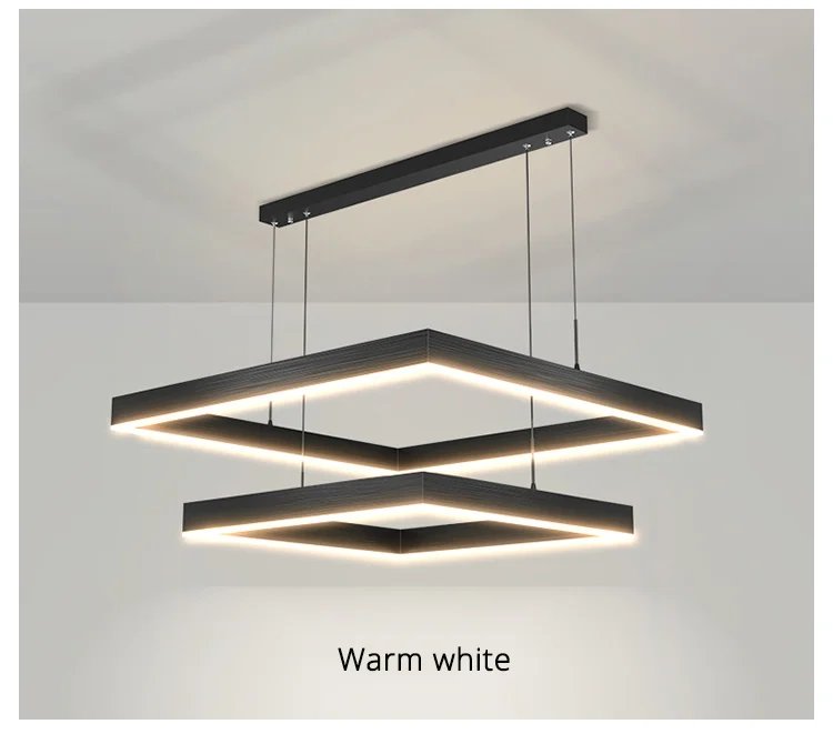 Modern Square LED Ceiling Chandelier Pendent Lamp Living room Dining Room Pendent Lamp Living room Dining Room