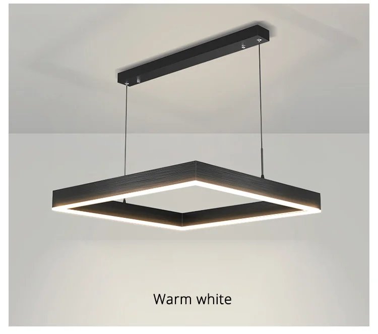 Modern Square LED Ceiling Chandelier Pendent Lamp Living room Dining Room Pendent Lamp Living room Dining Room