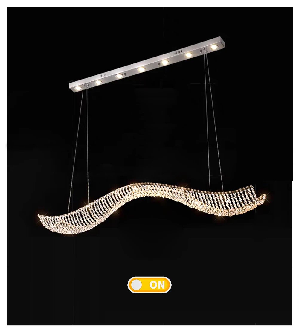 Modern Art Wave Ceiling Chandelier