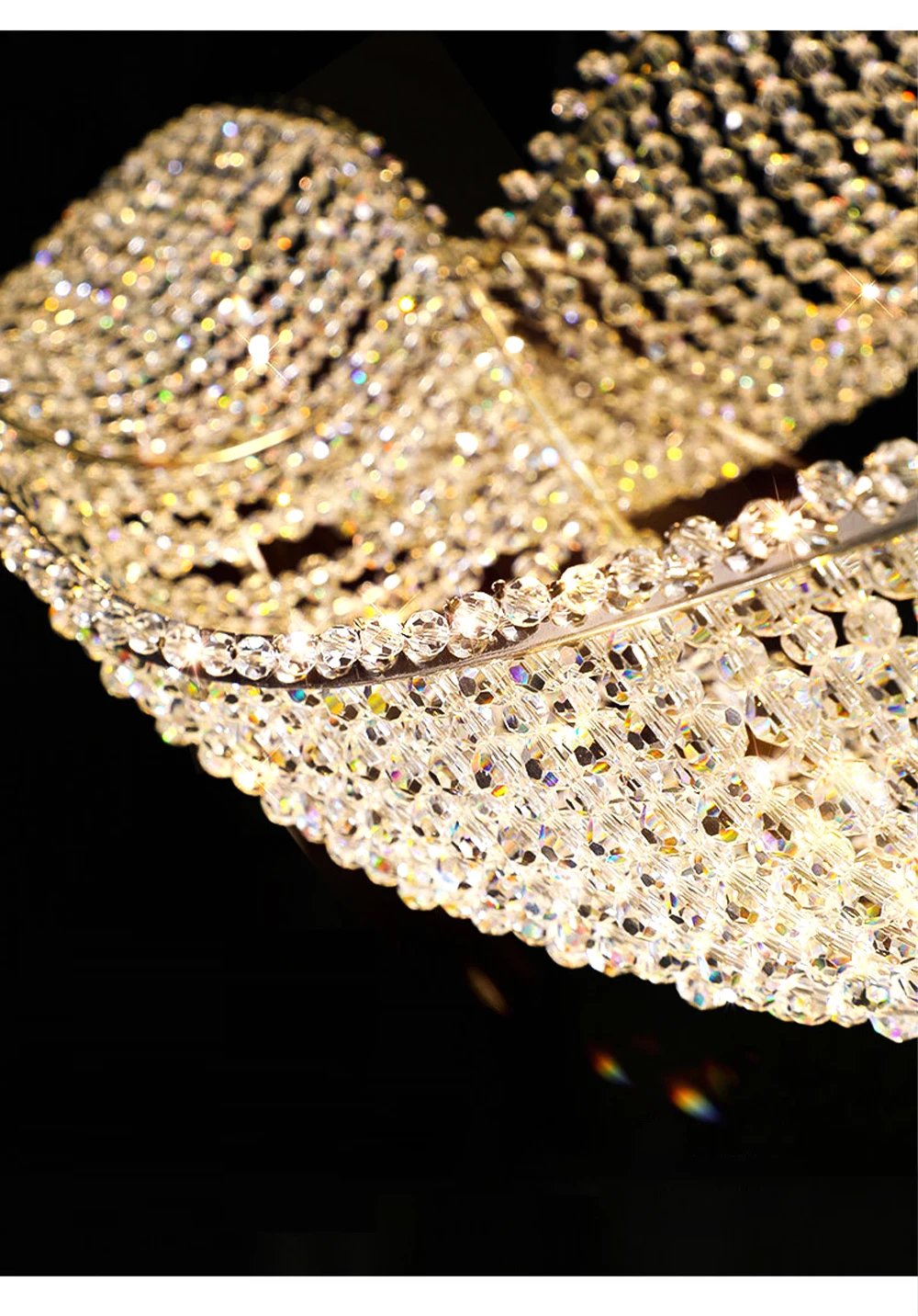 Modern Art Wave Ceiling Chandelier
