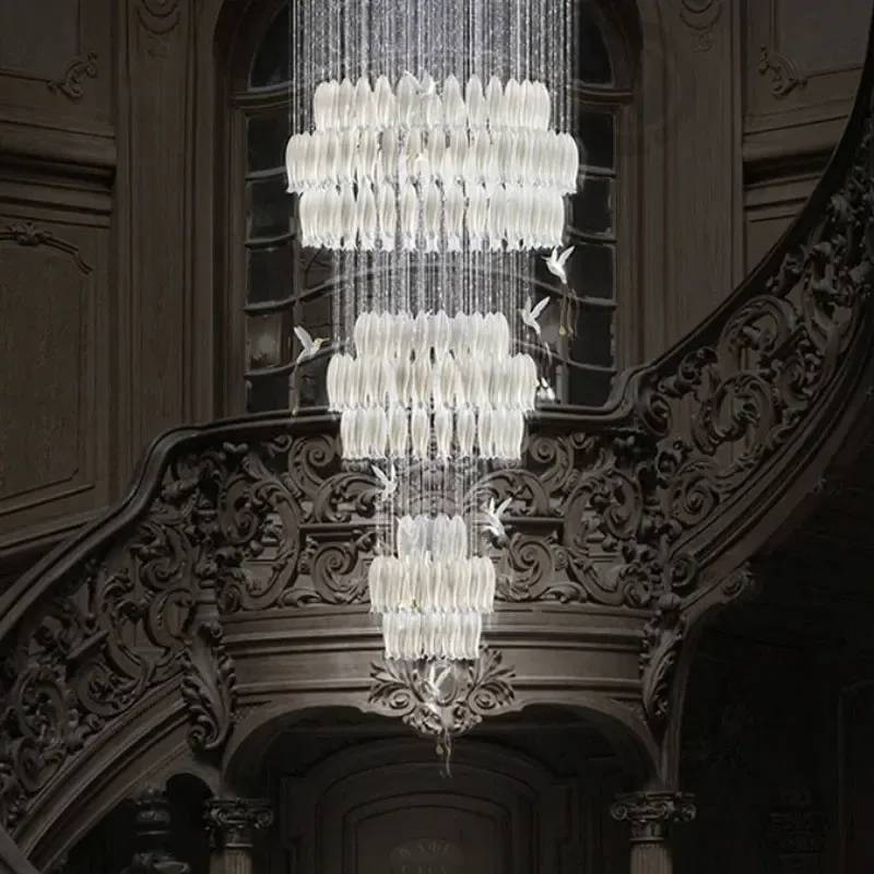 Sagarti Style Ceramic Tulip Chandelier Lighting Home Decor
