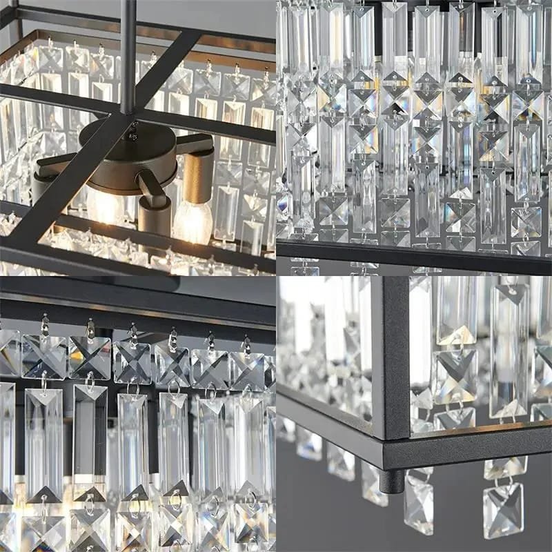 Crystal Hanging Ceiling Pendant Light for Living Room Dining Bedroom